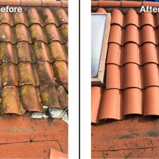 Clay Tile Roof Cleaning 1