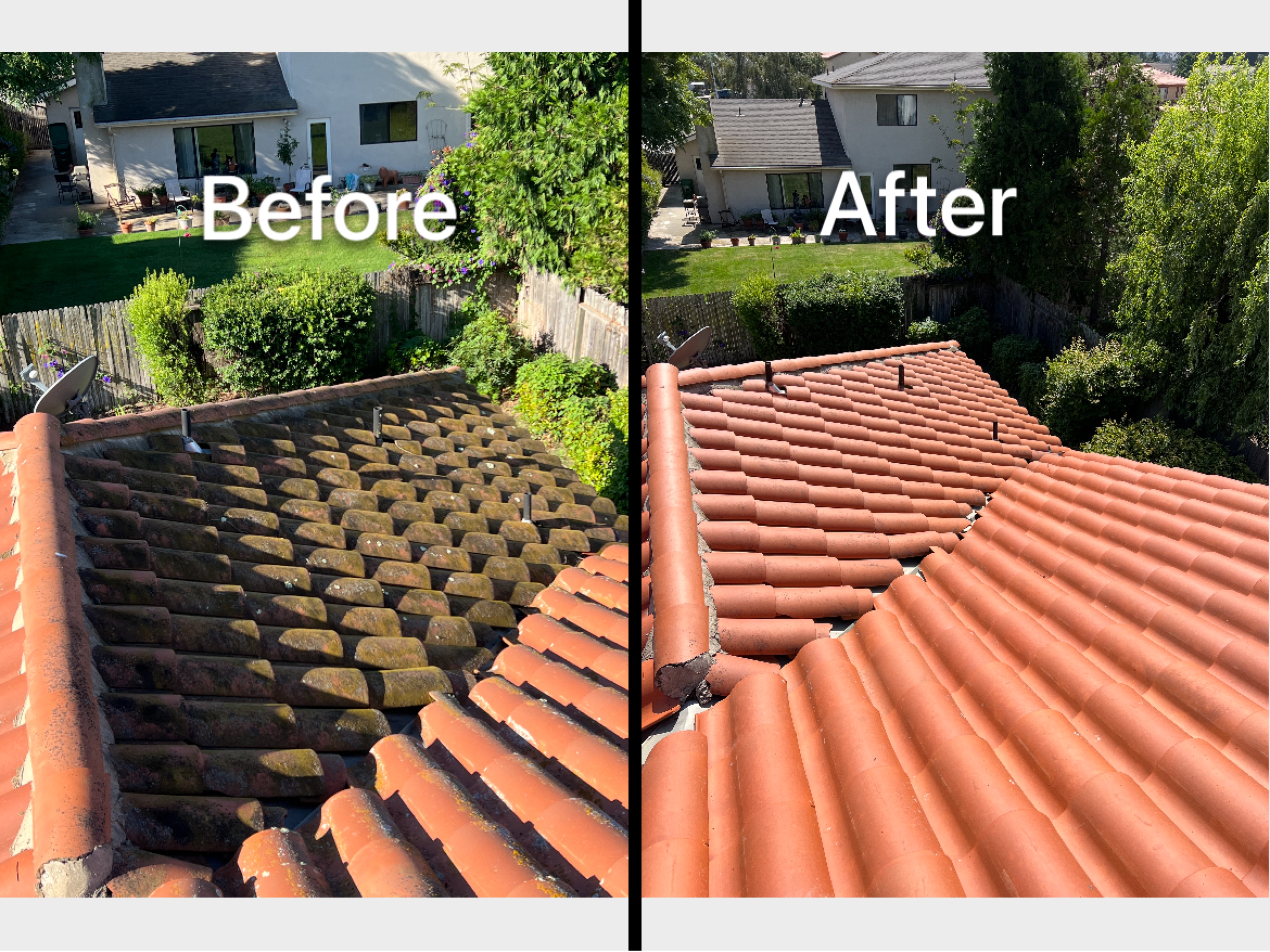 Clay Tile Roof Cleaning in Santa Maria, CA 1