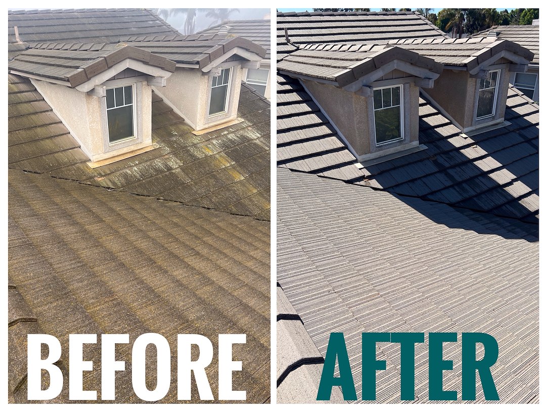 Incredible Concrete Tile Roof Cleaning in Santa Maria, CA 