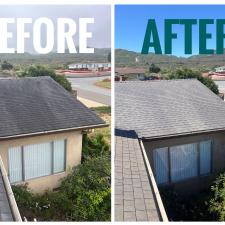 Softwash Roof Cleaning Asphalt Shingle Roof in San Luis Obispo, CA 